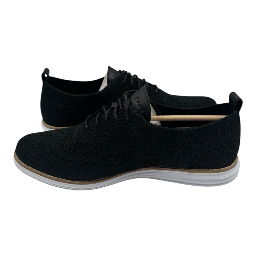 Cole Haan Original Grand Stitchlite Oxfords Womens 9 B Black Wingtip Shoe W14807 - Picture 3 of 10